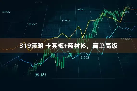 319策略 卡其裤+蓝衬衫，简单高级